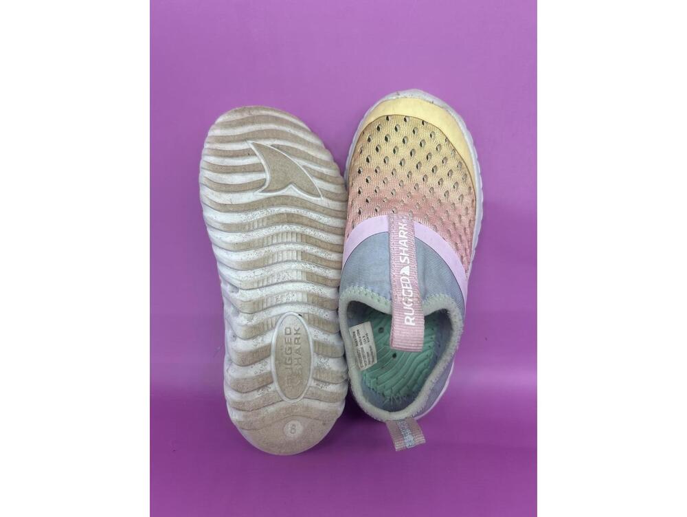 Rugged Shark EVA Water Shoes - Kids/Youth Size 8T - Pastel Pink/Blue - Picture 7 of 8